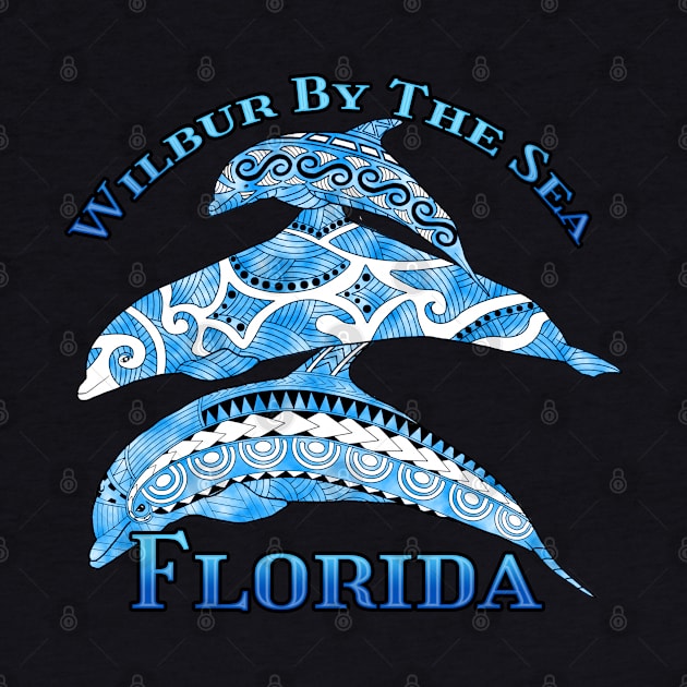 Wilbur By The Sea Florida Vacation Tribal Dolphins by macdonaldcreativestudios
